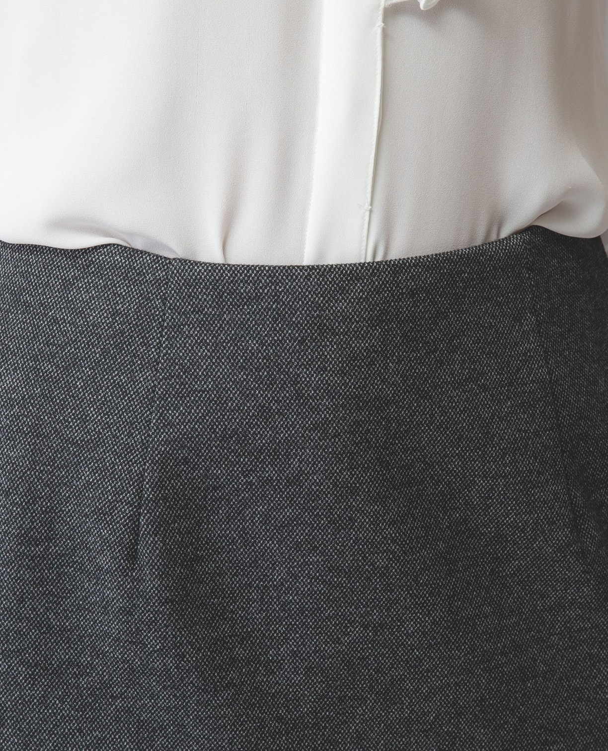 【NARACAMICIE】《セットアップスーツ対応》バーズアイタイトスカート
