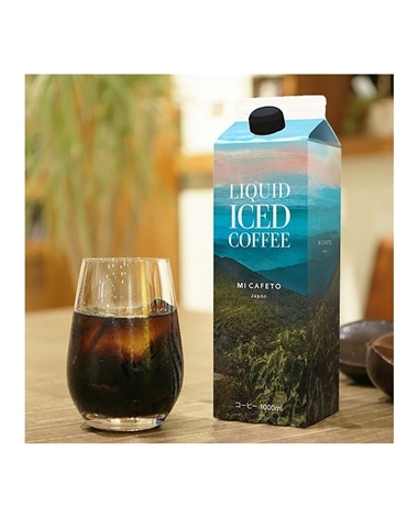 【ギフトカード】MI CAFETO「リキッドアイスコーヒー無糖」1000ml 3本セット